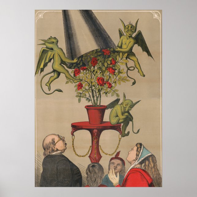 Póster Demonios verdes quitando la cubierta del Bouquet d (Frente)