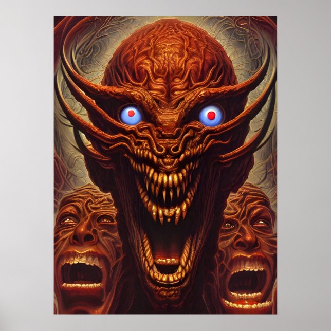 Póster Demonios zoroastrianos (Frente)