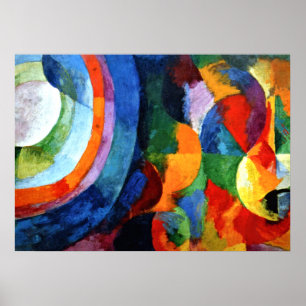 Póster Demora - Formas circulares, Sol, Luna