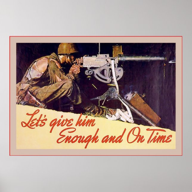 Póster Démosle lo suficiente ~ Vieja Segunda Guerra Mundi (Frente)