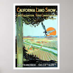Póster Demostración de la tierra de California en San
