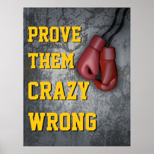 Póster Demostrarles Que Los Guantes De Boxeo Equivocados