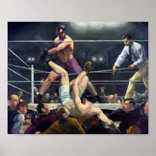 Póster Dempsey y Firpo   George Bellows  