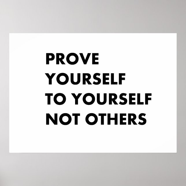 Póster Demuéstrate a ti mismo (Frente)