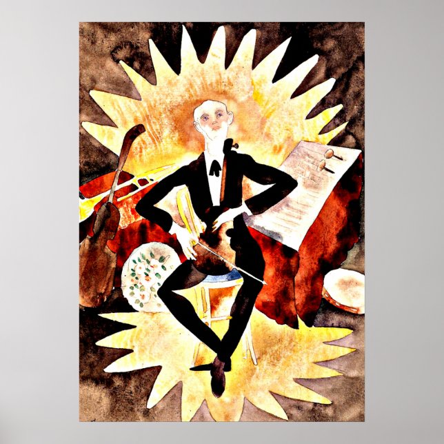 Póster Demuth - Músico (Frente)