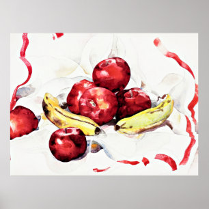 Póster Demuth - Vida fija con manzanas