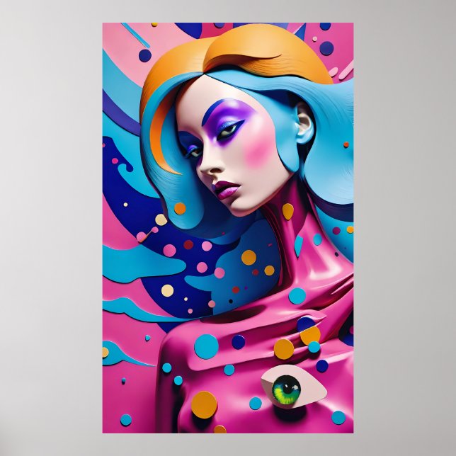 Póster Den secreto en Shinjuku - Ken Gage Surreal Art (Frente)