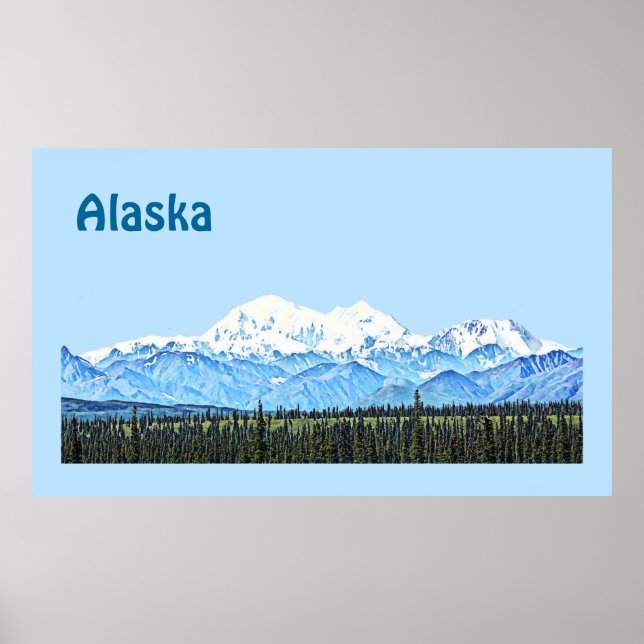 Póster Denali (Monte McKinley) (Frente)