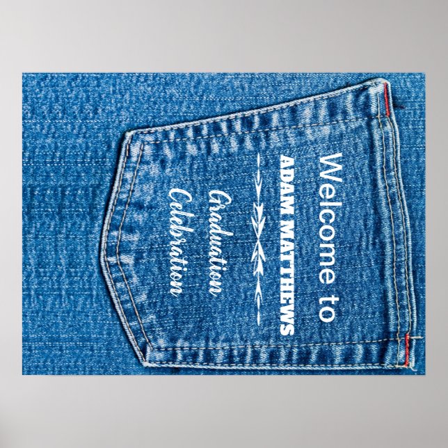 Póster Denim Pocket Welcome Sign (Frente)