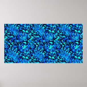 Póster Denim un patrón impecable. Denim fondo floral. B