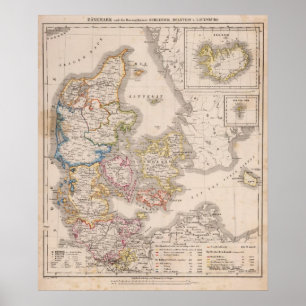 Póster Denmark and Germany