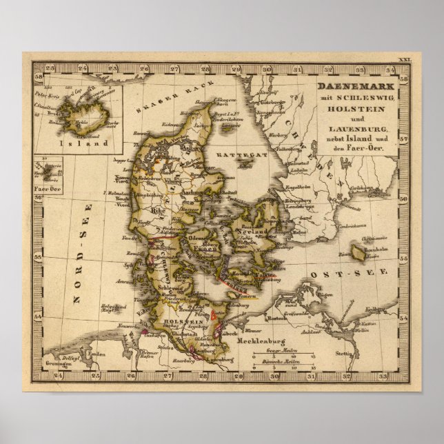 Póster Denmark and Iceland 2 (Frente)