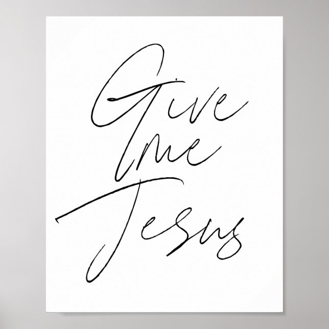 Póster Denme Jesus Script (Frente)