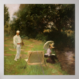 Póster Dennis Miller Bunker Pintando en Calcot por Sargen