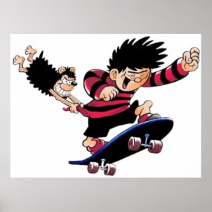Póster Dennis y gnasher