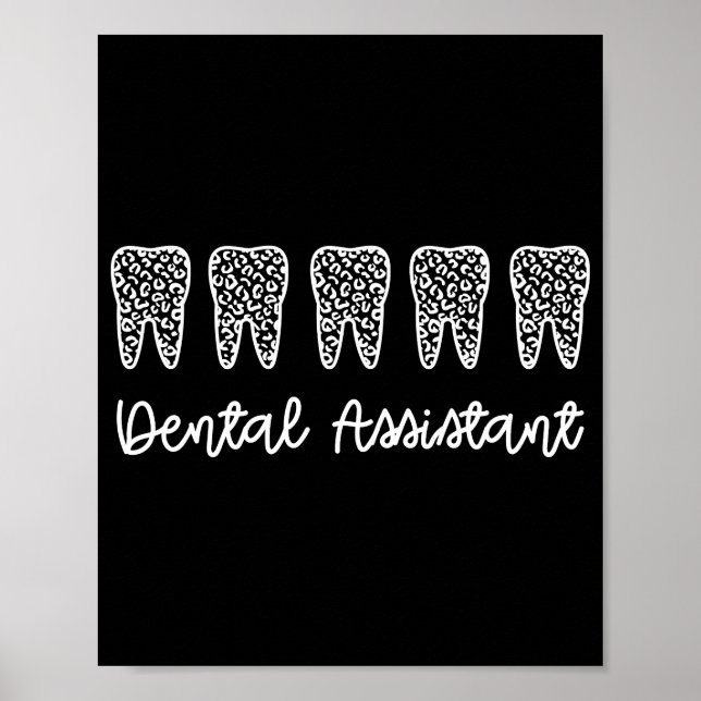 Póster Dental Assistant | Gifts for Assistant Dentist (Frente)