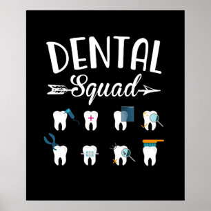 Póster Dental Squad Dentist Dental Student