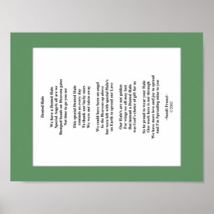 Póster Dented Halo Poem 8.5 X 11 Poster Paper (Matte)