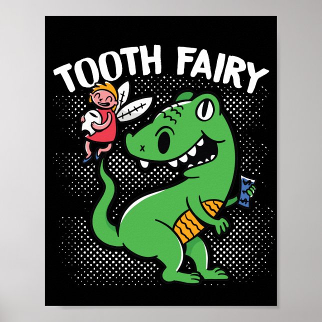 Póster Dentista Auxiliar Dental Hada de Dientes Higiénico (Frente)