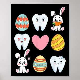 Póster Dentista de Pascua genial higienista oral dental i