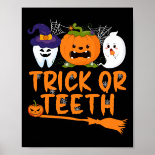 Póster Dentista Dentista Halloween Dental Squa