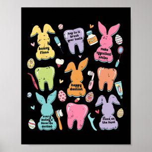 Póster Dentista divertida Dental de la Escuadrón Dental R