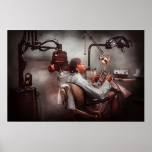 Póster Dentista - esperar al dentista