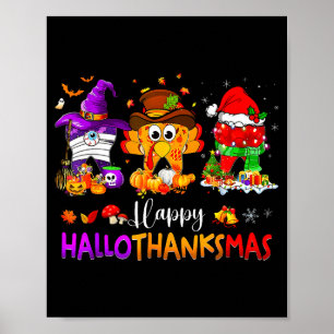 Póster Dentista higienista dental Feliz Hallothanksmas Is