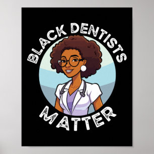 Póster Dentista negro de la historia afroamericana negra