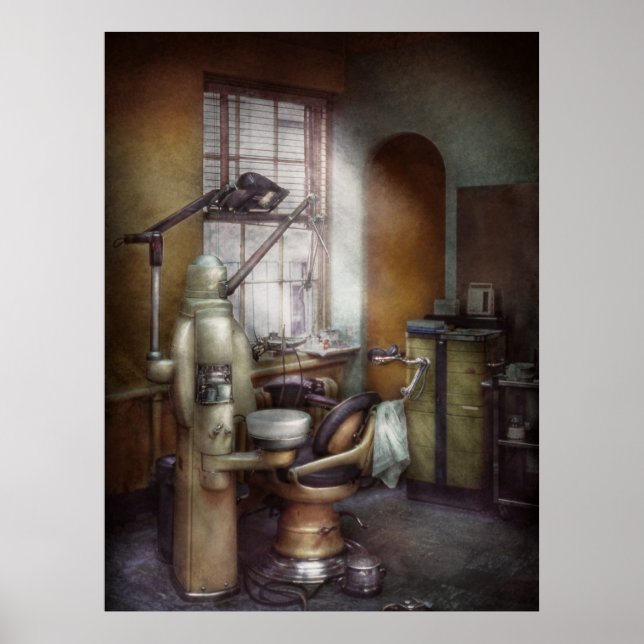 Póster Dentista - Oficina Dental alrededor de los años 40 (Frente)