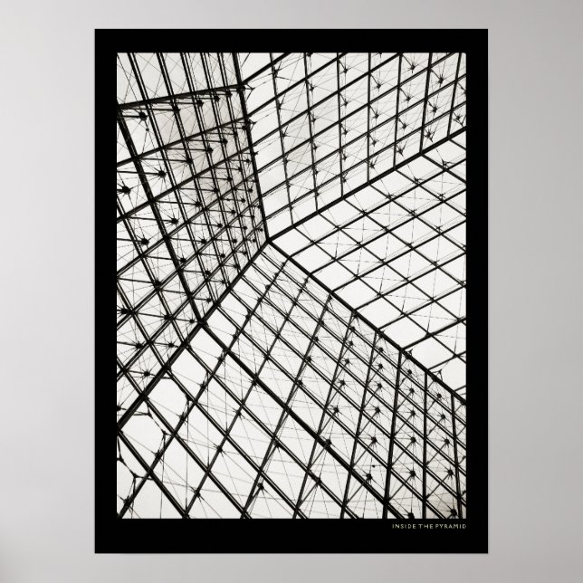 Póster Dentro de la Pirámide del Louvre - poster (Frente)