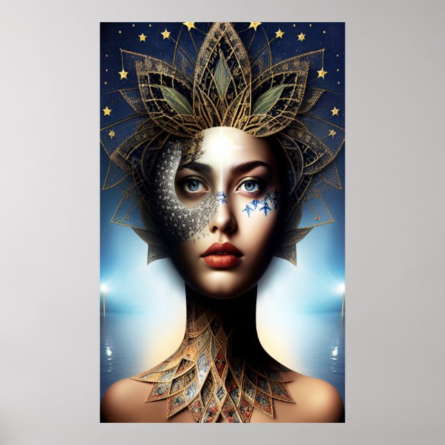 Póster Dentro de su cabeza Estrellas (Frente)