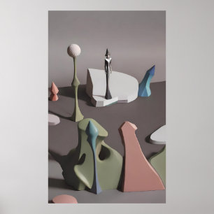 Póster Dentro de su Fiesta Zone Diorama - Ken Gage Art