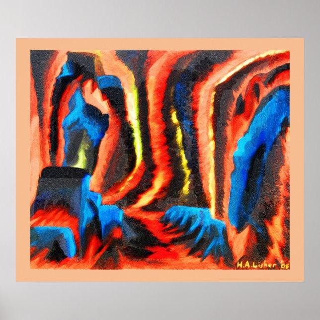 Póster Dentro de un volcán (Frente)