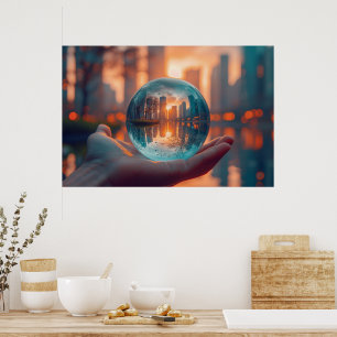 Póster Dentro de una esfera