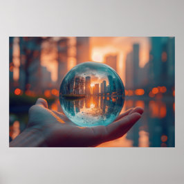 Póster Dentro de una esfera