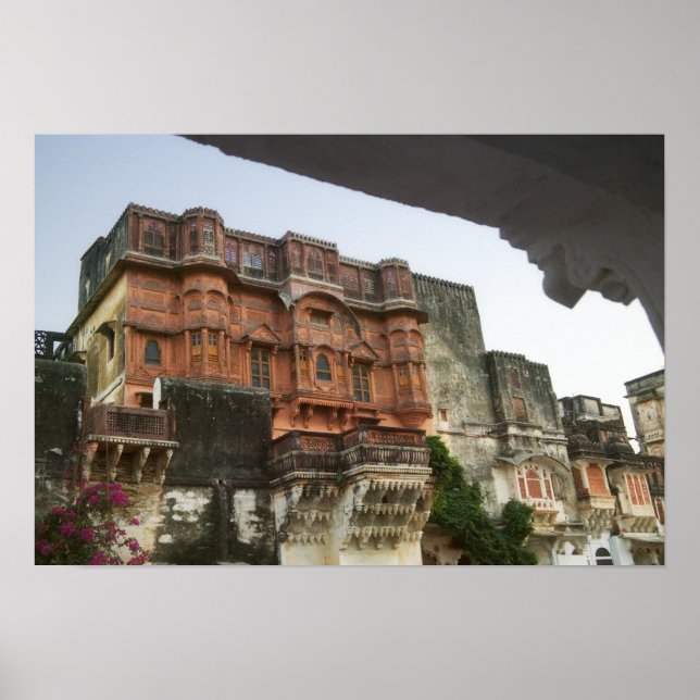 Póster Dentro del Castillo Real de Ghanerao, Rajasthan, I (Frente)