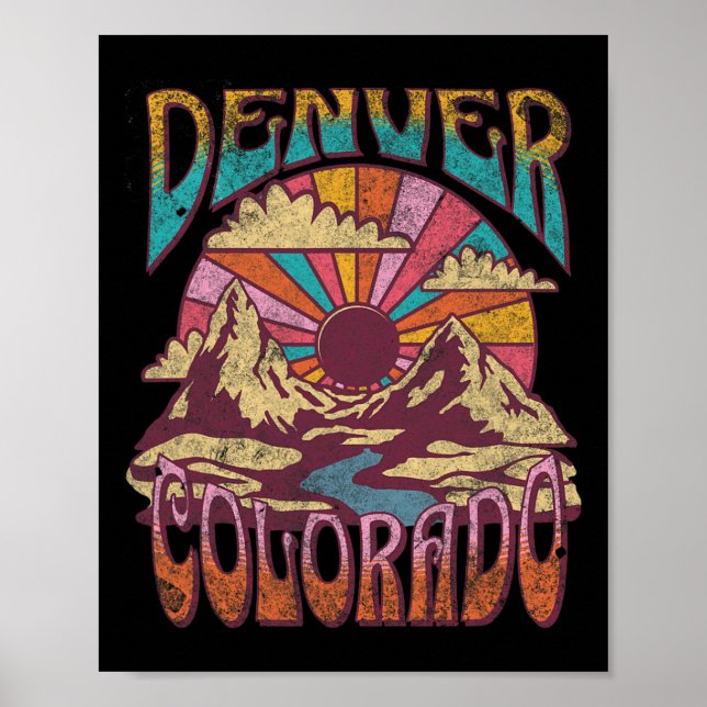 Póster Denver Colorado  (Frente)
