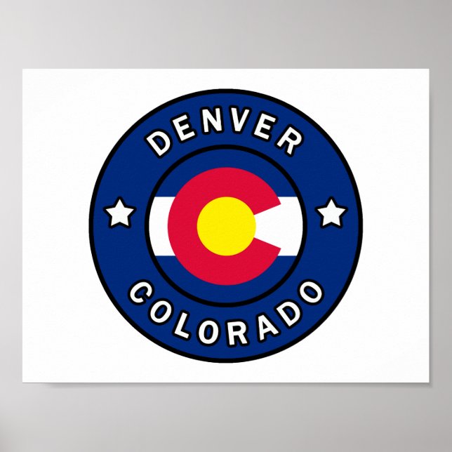 Póster Denver Colorado (Frente)