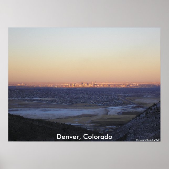 Póster Denver, Colorado (Frente)