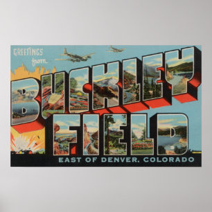 Póster Denver, Colorado - Buckley Field