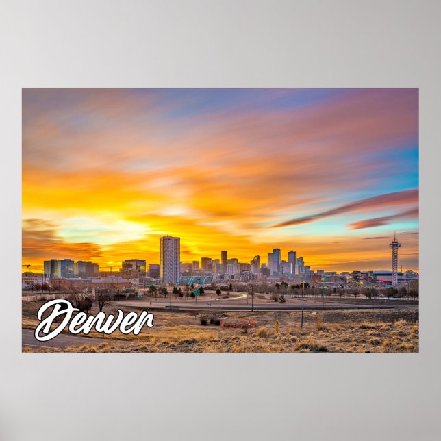Póster Denver, Colorado, Estados Unidos (Frente)