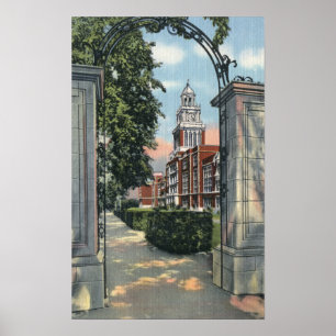 Póster Denver, Colorado - Vista de la Escuela Secundaria 