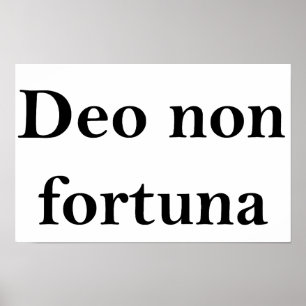 Póster Deo non fortuna