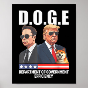 Póster Departamento D.o.g.e. De Eficiencia Gubernamental