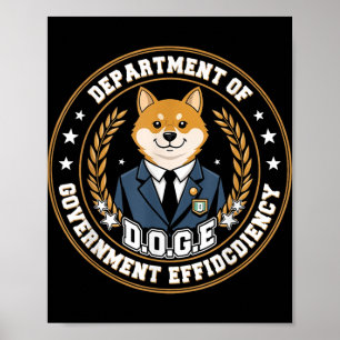 Póster Departamento D.o.g.e De Eficiencia Gubernamental