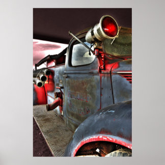 Póster Departamento de Bomberos De La Montaña Lakewood.