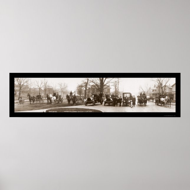 Póster Departamento de Bomberos de Middletown Foto 1914 (Frente)