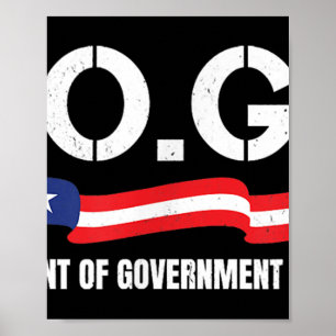 Póster Departamento De Doge De Eficiencia Gubernamental _