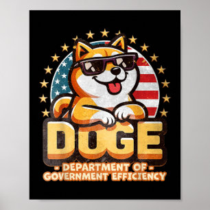 Póster Departamento De Eficiencia Gubernamental D.o.g.e. 